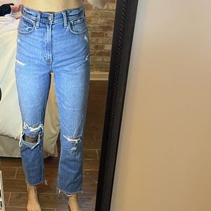 Abercrombie & Fitch Ankle Straight Jeans